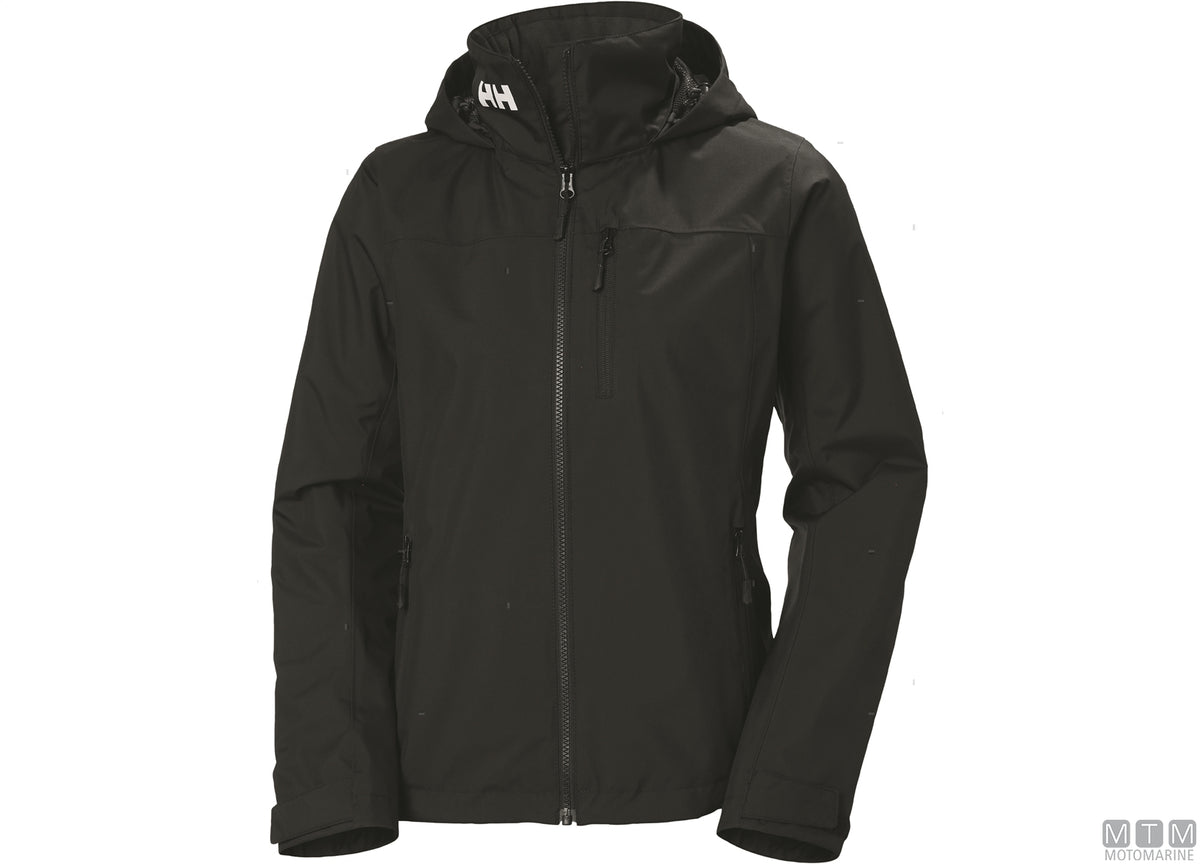 H/H Crew Midlayer 2.0 hooded jacket women's 990 black S - original photo Motomarine Srl