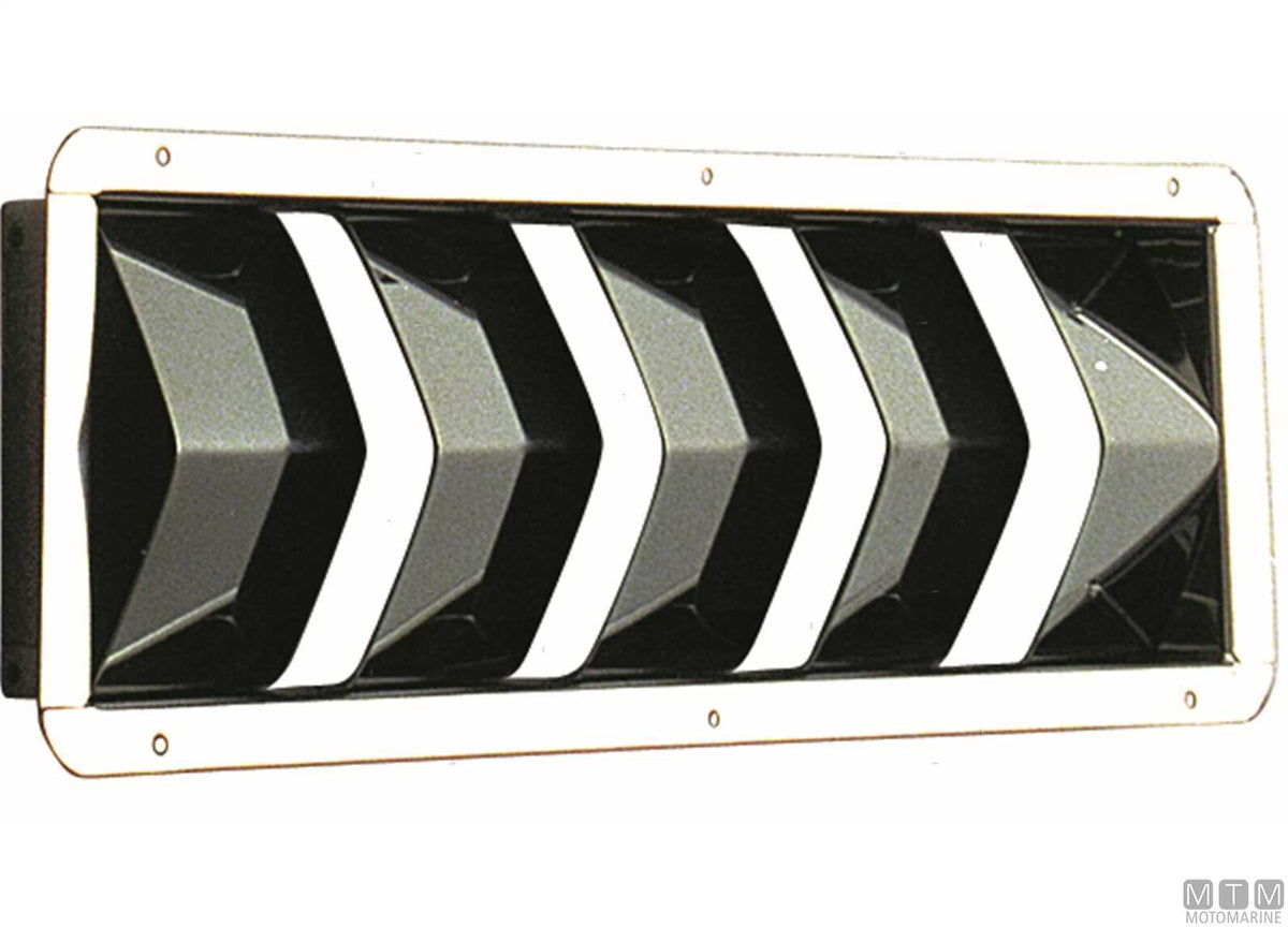 Compact air vent 210x110 mm, stainless steel - original photo Motomarine Srl