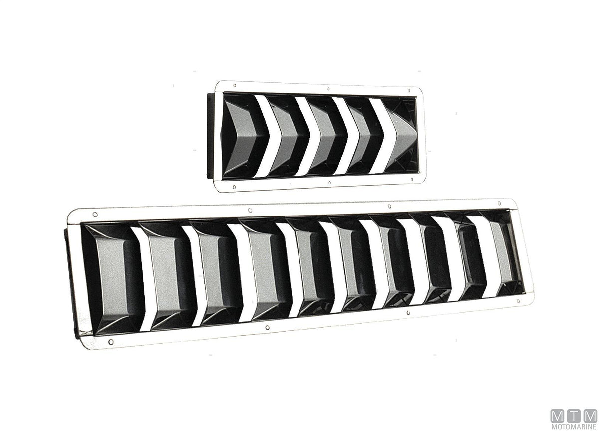 Narrow air vent 430x75 mm, stainless steel - original photo Motomarine Srl