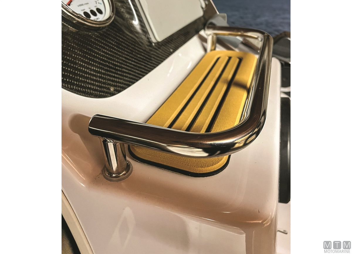 Adhesive EVA step cover 10x33 cm teak - original photo Motomarine Srl