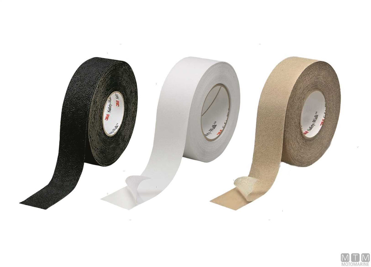 Non-slip strip 3M Safety Walk H50 mm L18 m white - original photo Motomarine Srl