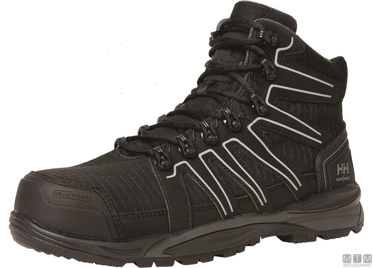 H/H WW Manchester Mid 930 black safety shoes 44 - original photo Motomarine Srl