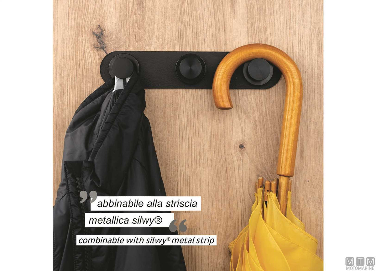 Silwy black superstrong magnetic hook - original photo Motomarine Srl