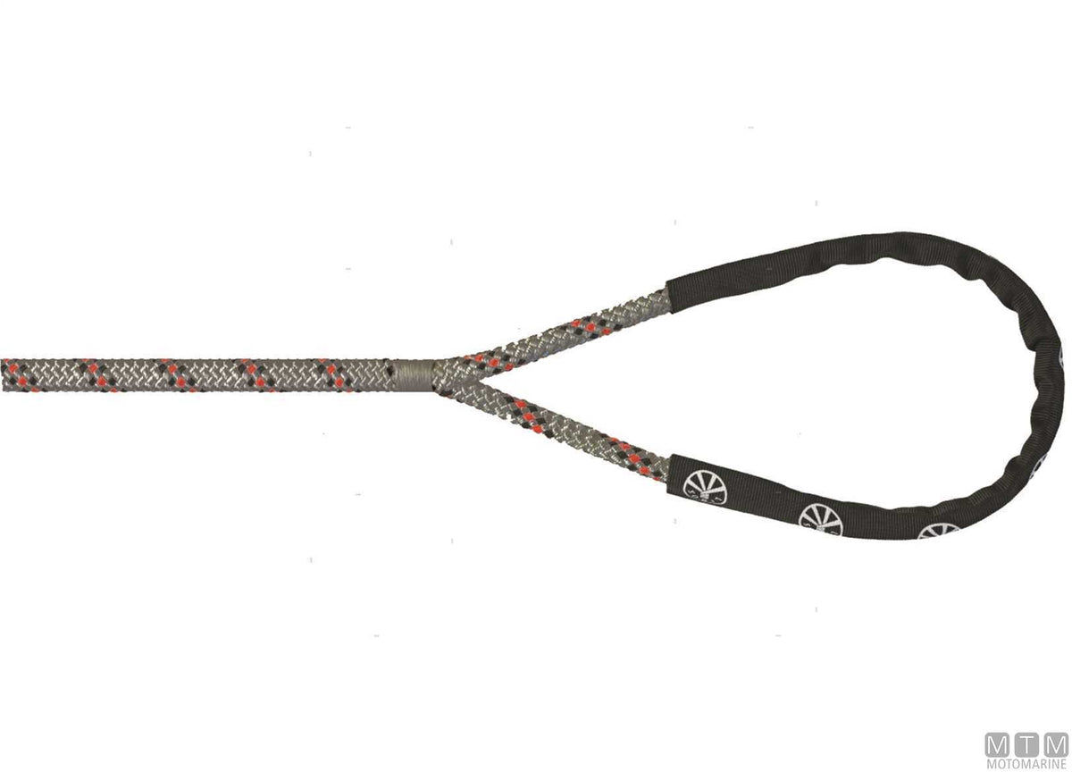 Liros Handy-Elastic black mooring line with 40 cm eye splice Ø12 mm 10 m - original photo Motomarine Srl