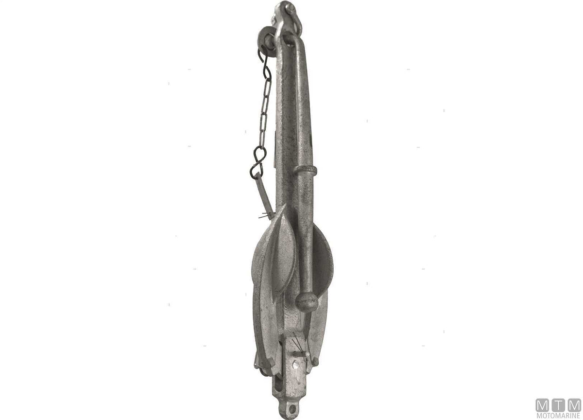 Folding admiralty anchor 10 kg hot-dip galvanized steel - original photo Motomarine Srl