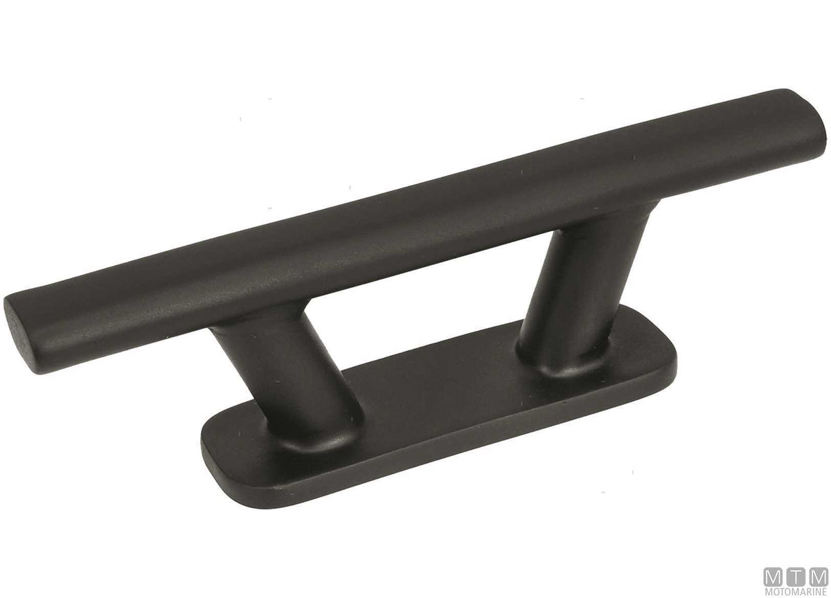 Skandia cleat 310 mm black in AISI 316 stainless steel - original photo Motomarine Srl