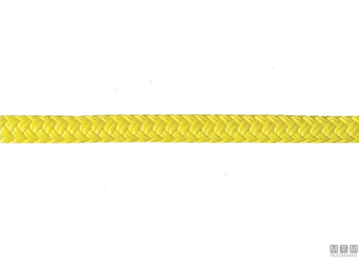 Yellow floating polypropylene mooring braid Ø24 mm 150 m - original photo Motomarine Srl
