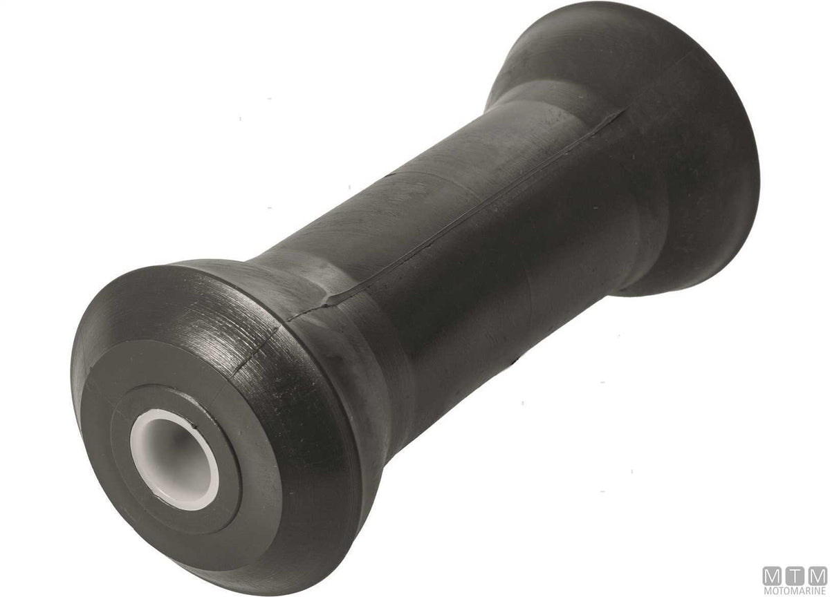 Rubber central roller for trailers 130x80 mm bore Ø15 mm - original photo Motomarine Srl