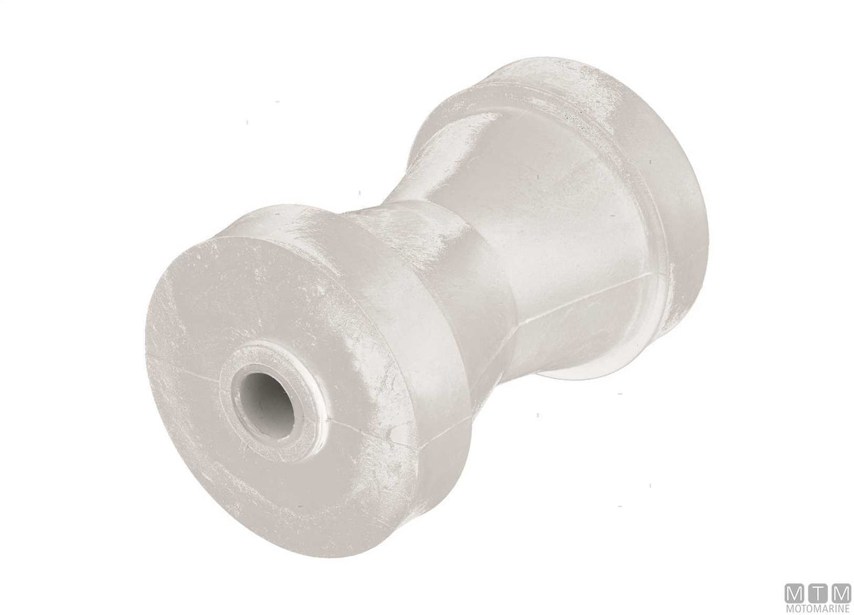 Center roller in teflon for trailers 215x80 mm hole D20 mm - original photo Motomarine Srl