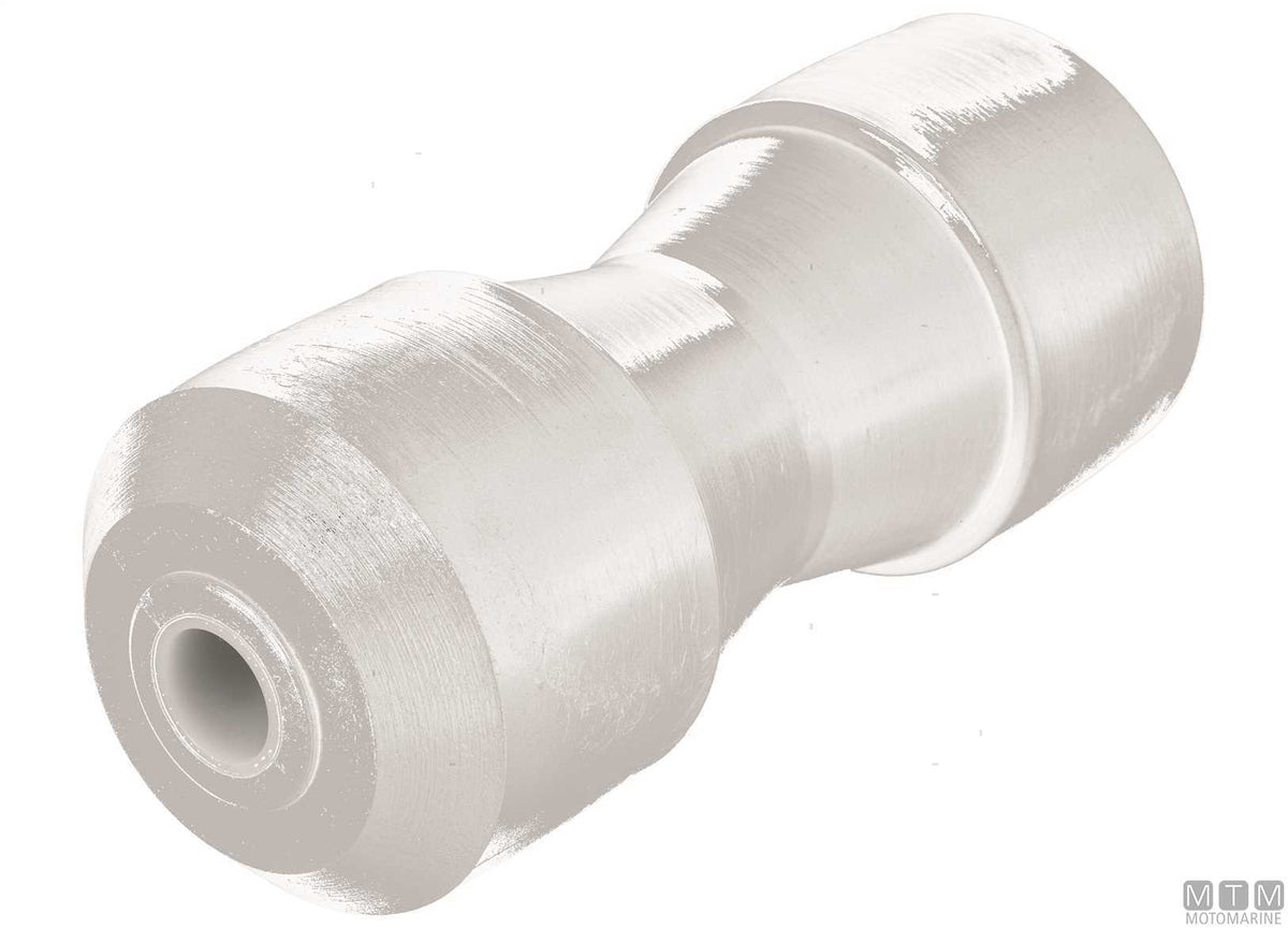 Center roller in teflon for trailers 215x80 mm hole D20 mm - original photo Motomarine Srl