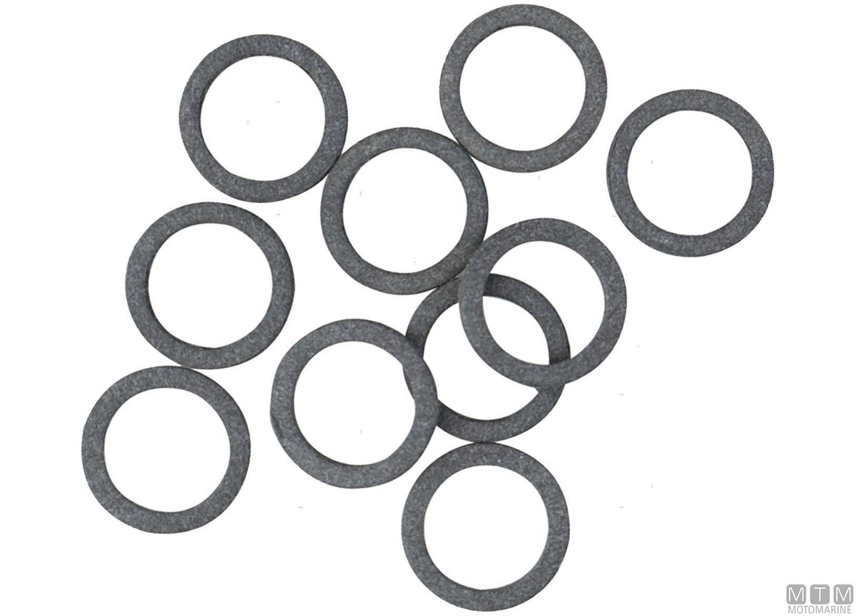 Pack of 10 pcs oil drain plug gaskets MTM ref. Yamaha 90430-08020 - original photo Motomarine Srl