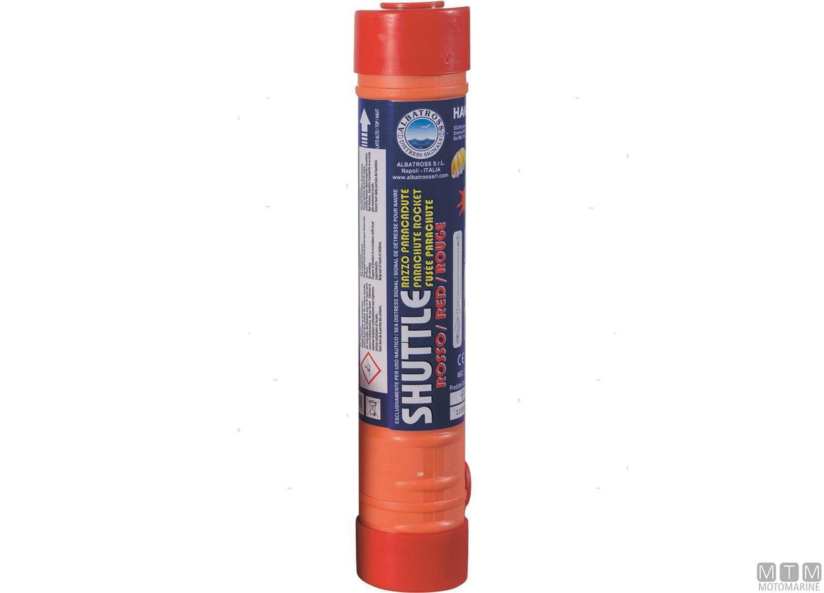 Parachute rocket flare - original photo Motomarine Srl
