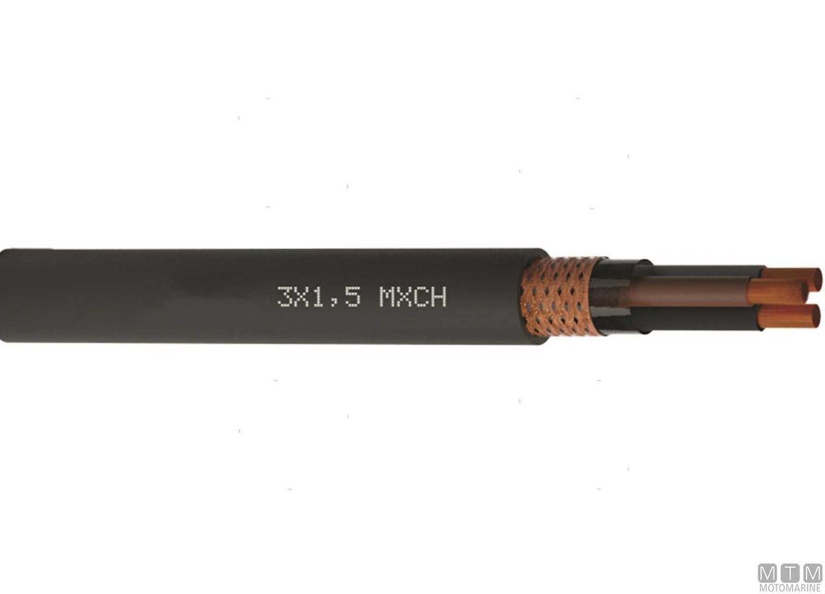 RINA shielded electric cable 3x1.5 mm, 50 m - original photo Motomarine Srl