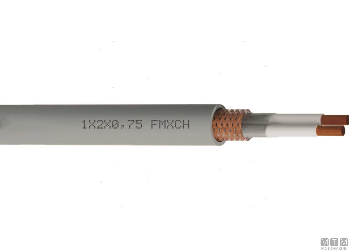 RINA shielded electric cable 1x2x0.75 mm, 50 m - original photo Motomarine Srl