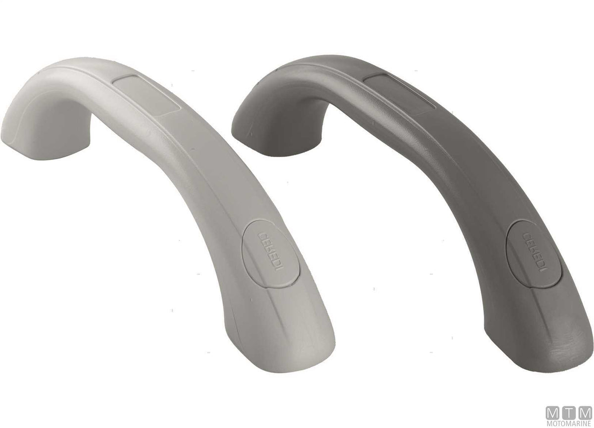 Sydney handle L205 mm in dark grey PVC 7046 - original photo Motomarine Srl