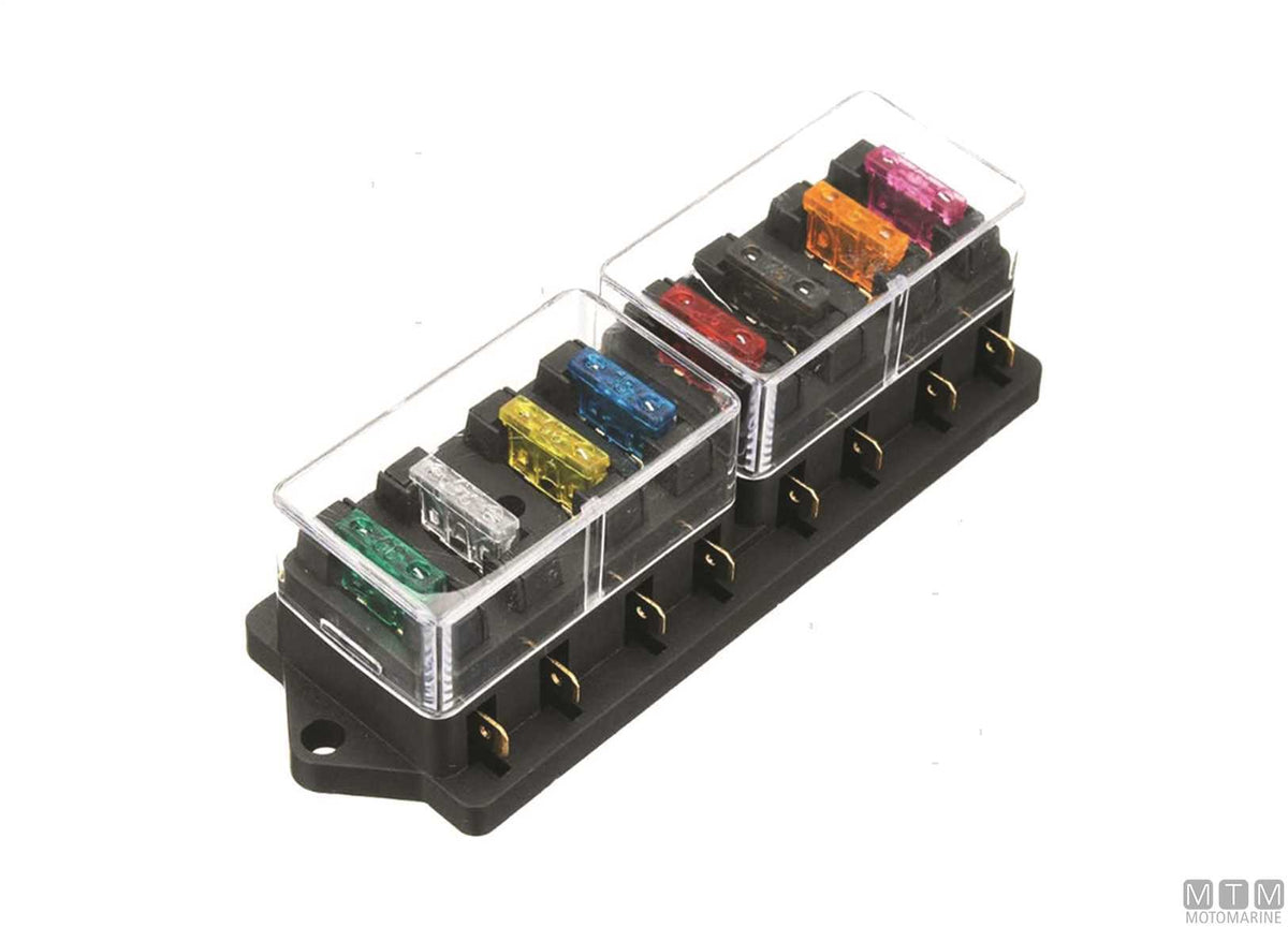 Fuse box UNIVAL 8-position - original photo Motomarine Srl