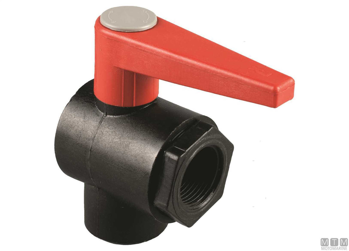 PN16 ball valve 90° 1"1/2 reinforced polypropylene - original photo Motomarine Srl