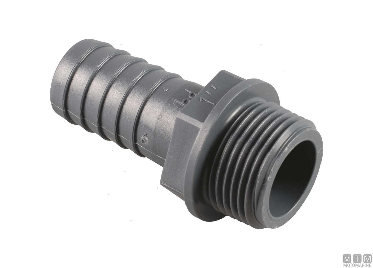 Hose tail M 1/4x7 glass-fiber reinforced polypropylene - original photo Motomarine Srl