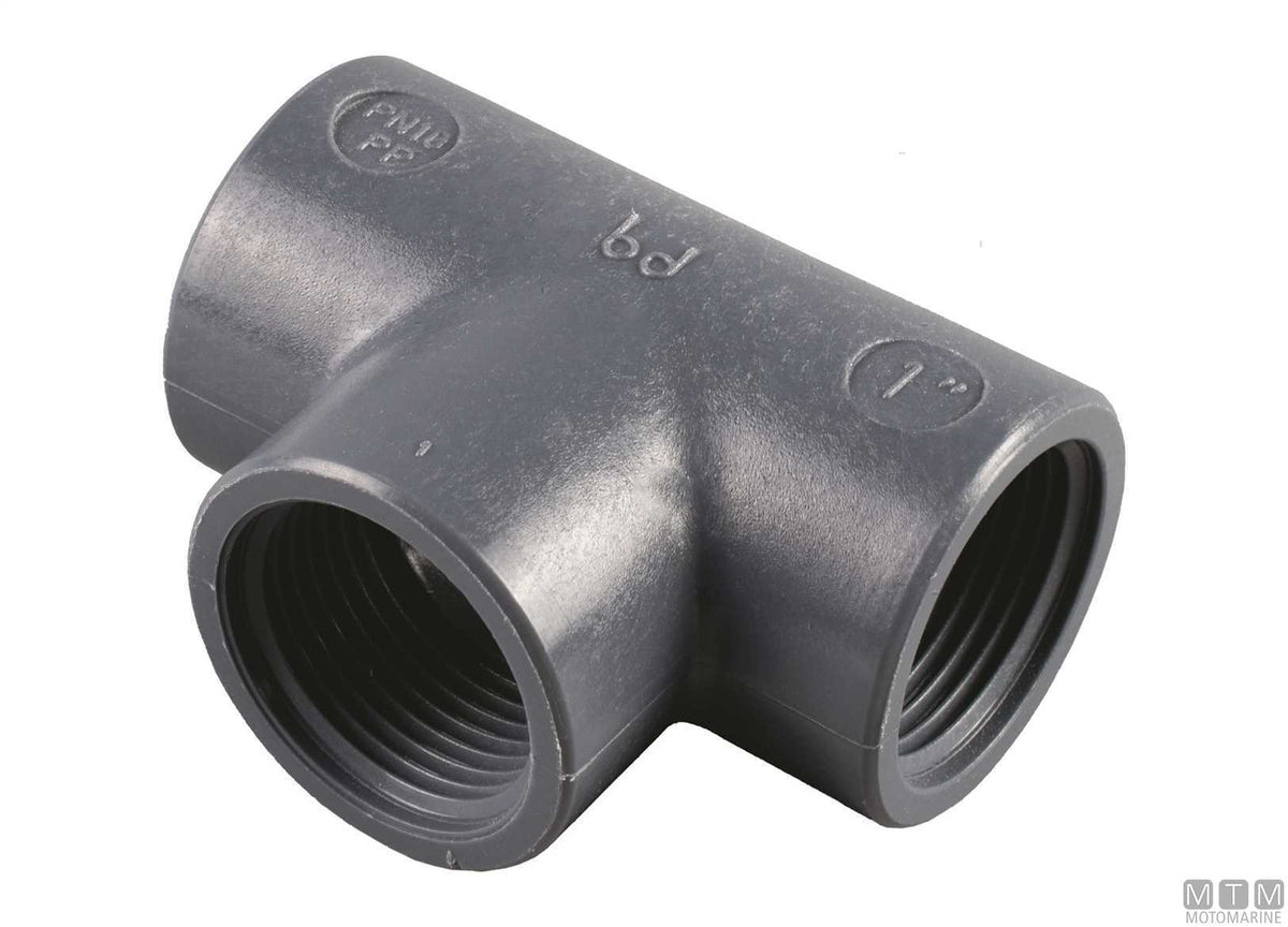 T-fitting 3/8" reinforced polypropylene FV - original photo Motomarine Srl