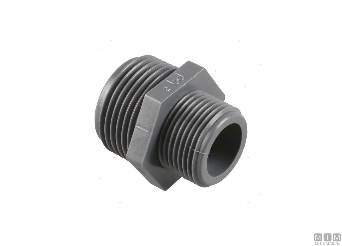 Reducing nipple 3/8x1/4 fibreglass-reinforced polypropylene - original photo Motomarine Srl