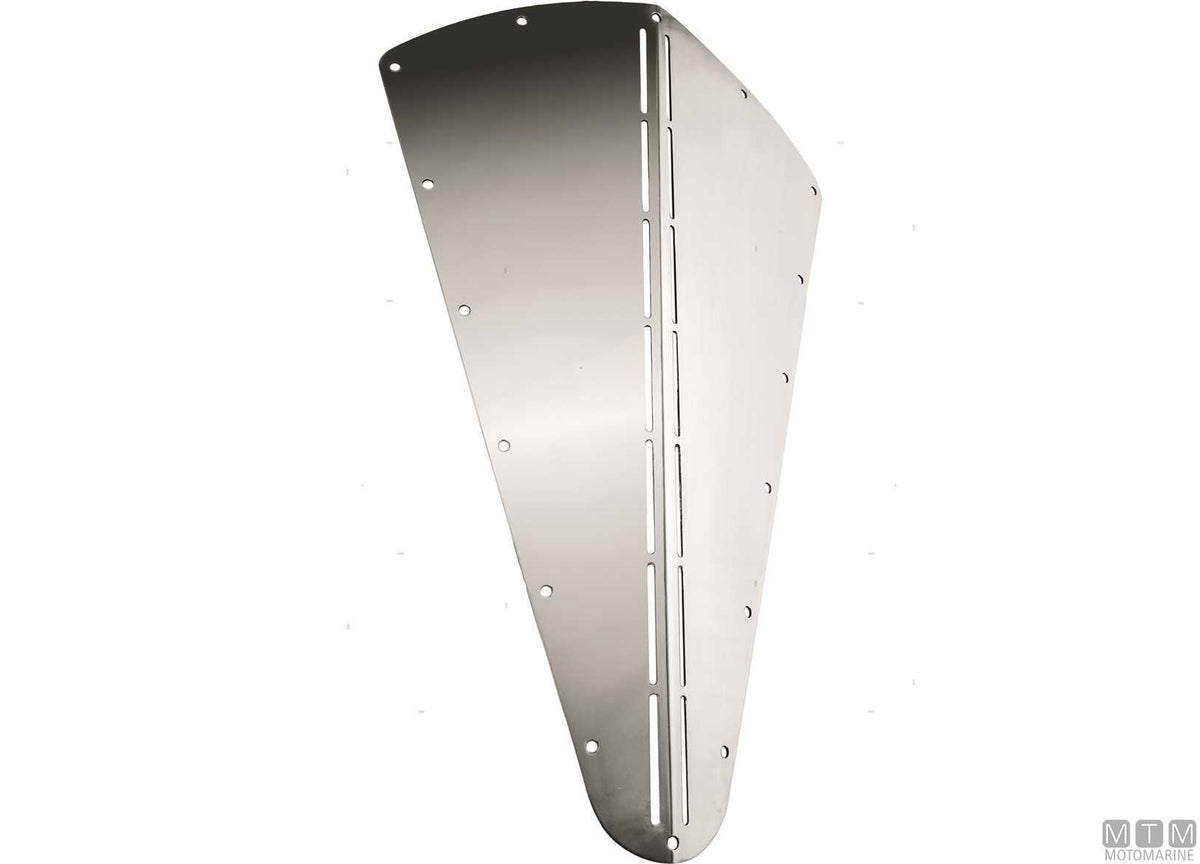 HD shapeable bow fender 52x34 cm, stainless steel - original photo Motomarine Srl