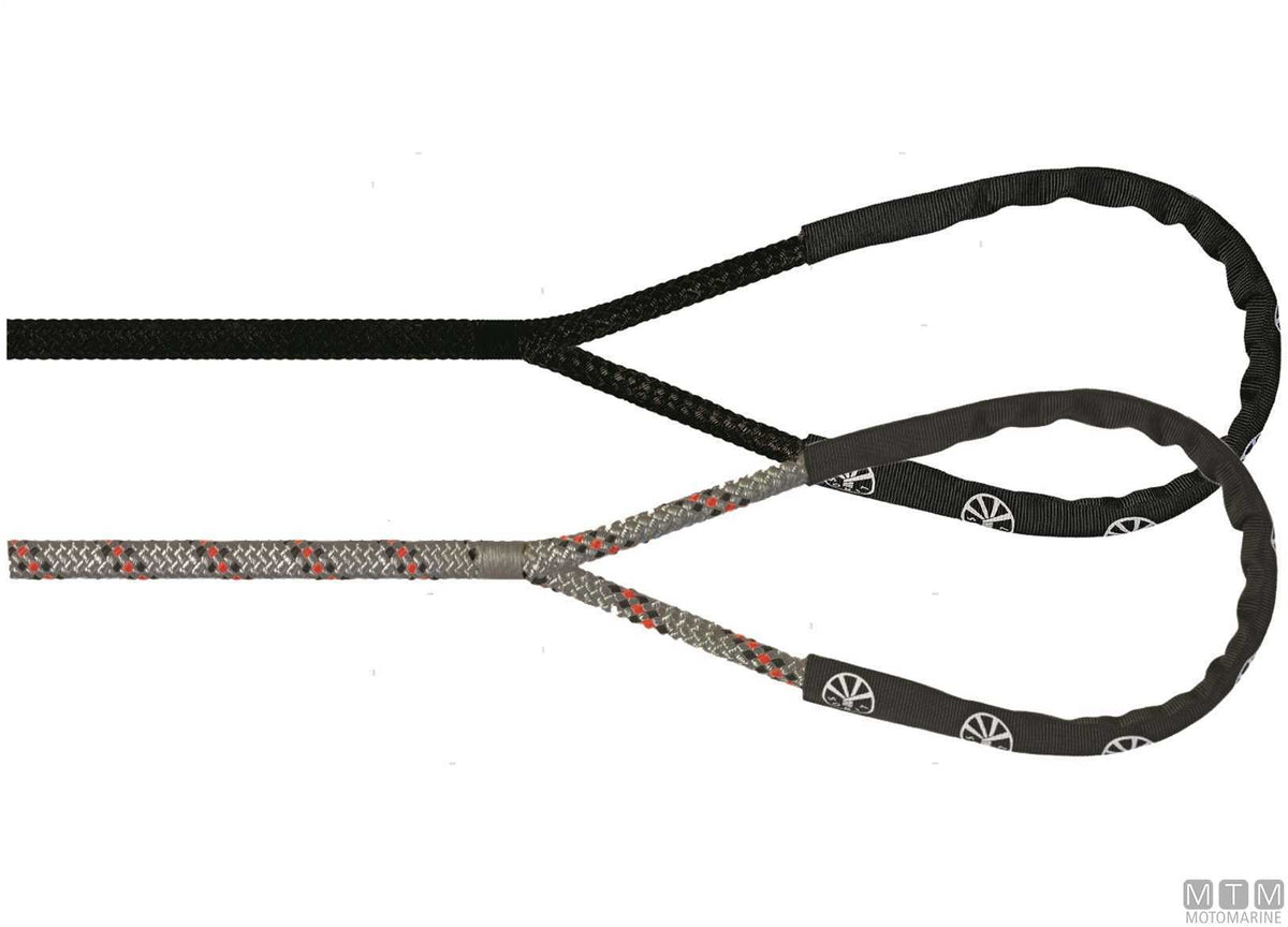 Liros Handy-Elastic black mooring line with 40 cm eye splice Ø16 mm 10 m - original photo Motomarine Srl