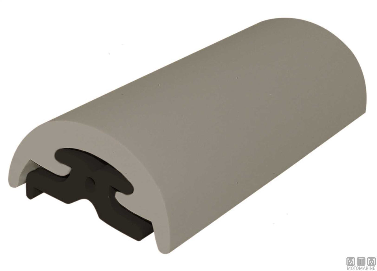 End cap for Radial profiles H40 mm grey - original photo Motomarine Srl