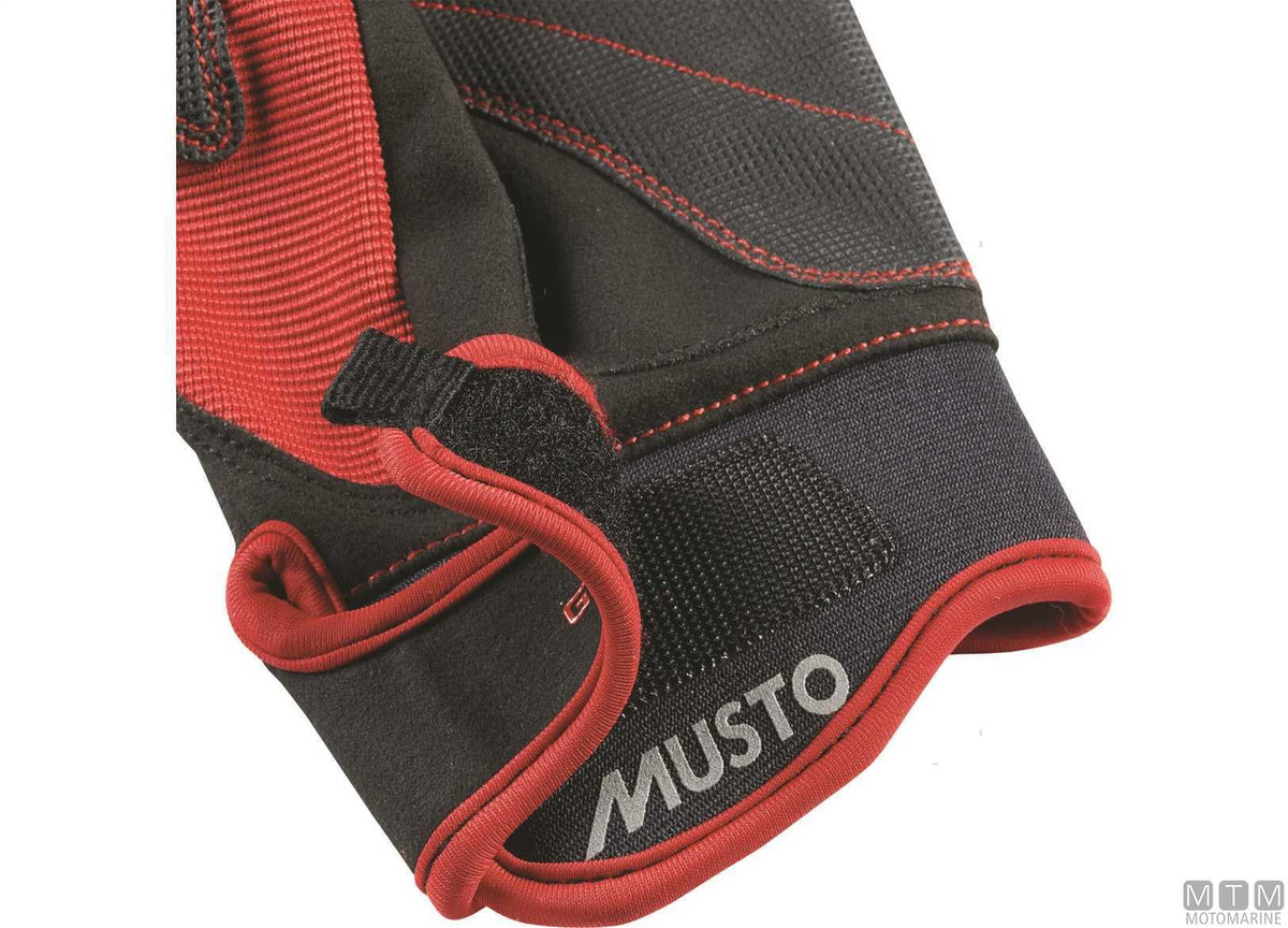 Musto Performance 2.0 3/4 Finger Gloves 169 Red 2XL - original photo Motomarine Srl