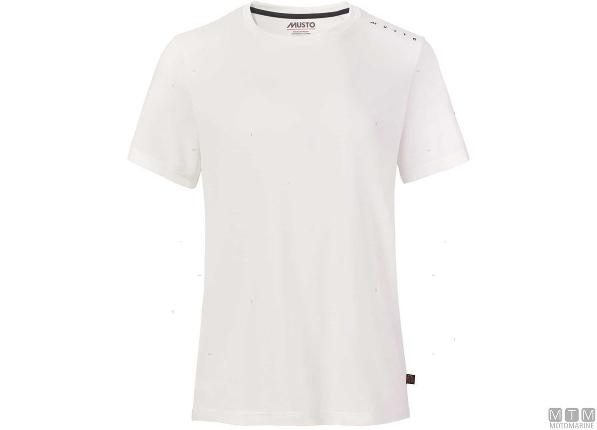 Musto Crew Sunblock Women's T-shirt 002 white XS - original photo Motomarine Srl