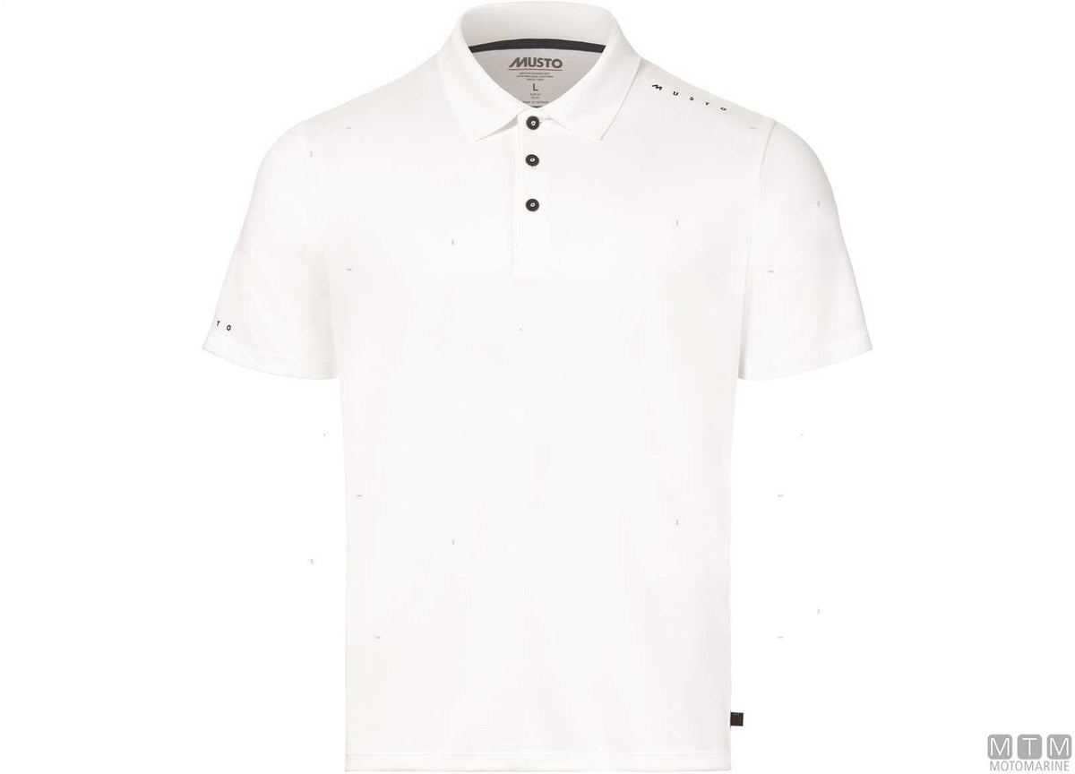 Musto Crew Sunblock Polo 002 white M - original photo Motomarine Srl