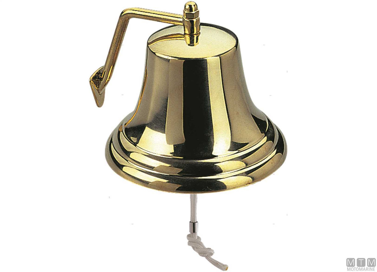 R.I.NA. Certified Bell Ø210 mm in Polished Brass - original photo Motomarine Srl