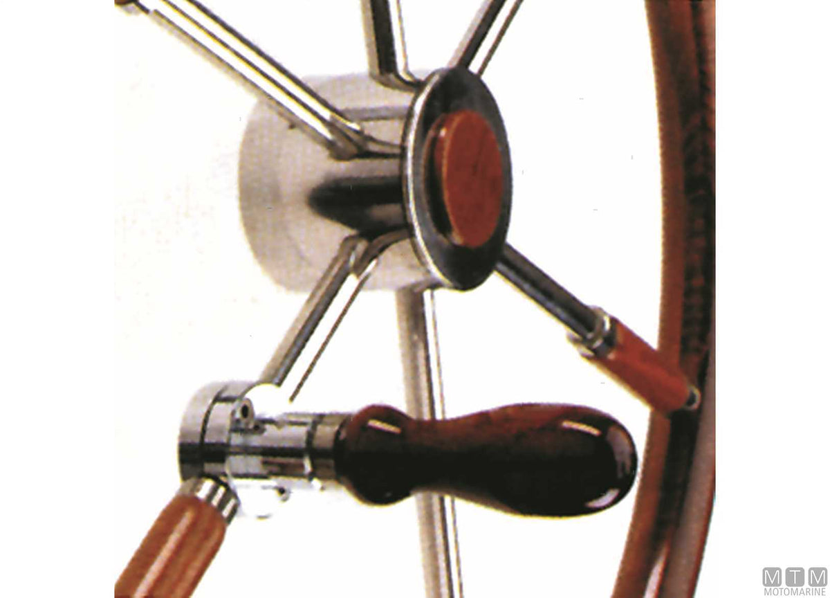 Folding handle with clamp for steering wheels - original photo Motomarine Srl