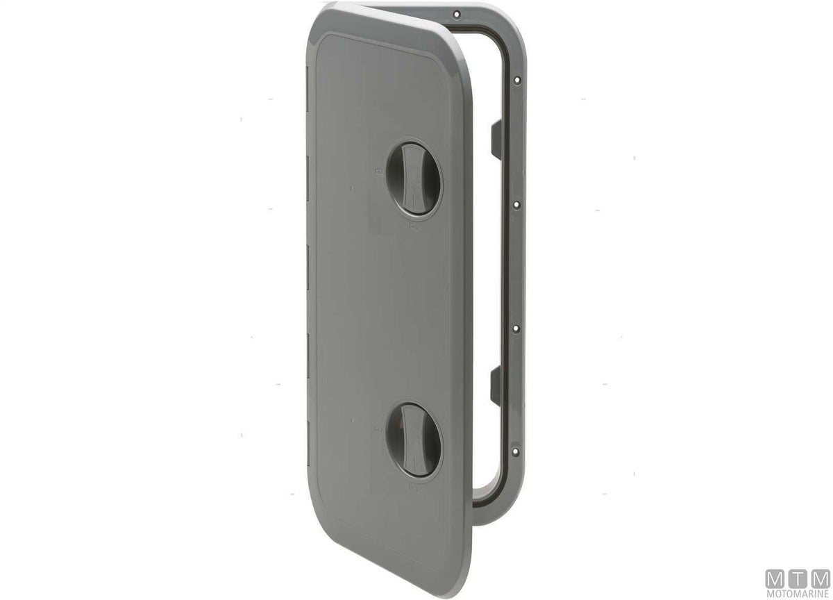 Walkable deck hatch in ABS, white, size LL 243x606 mm - original photo Motomarine Srl