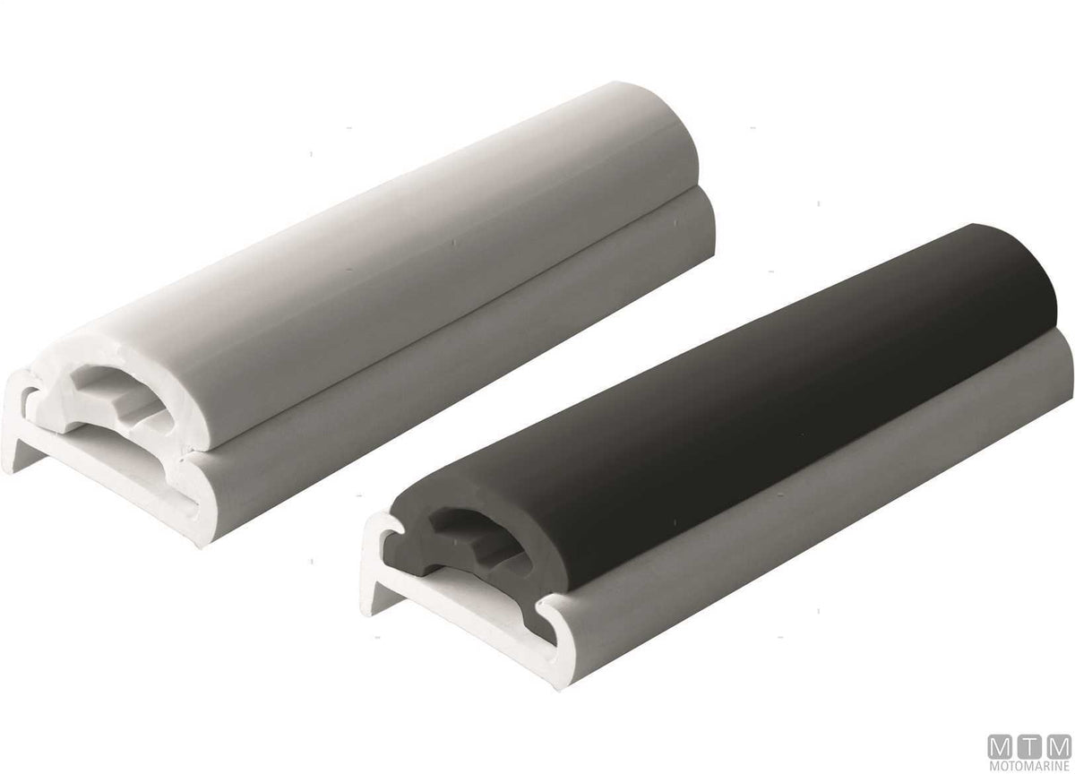 Fender rub rail profile type TR40 white H35 mm L24 m - original photo Motomarine Srl