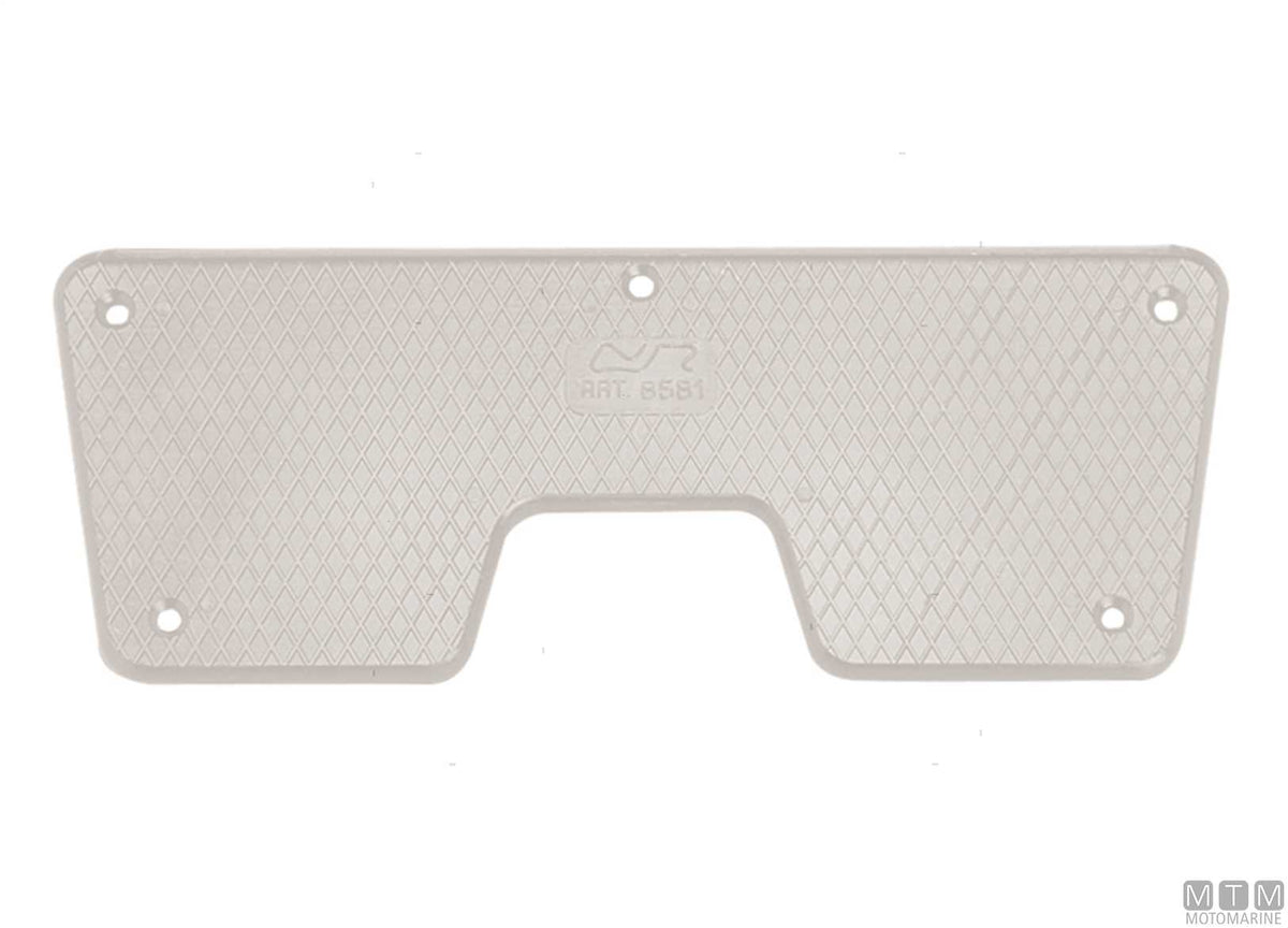 Transom saver plate 270x95 mm in black plastic - original photo Motomarine Srl