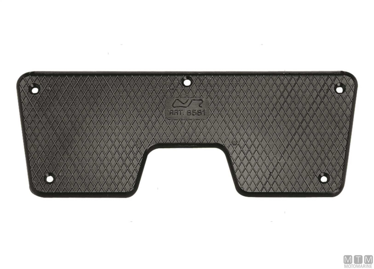 Transom saver plate 270x95 mm in black plastic - original photo Motomarine Srl