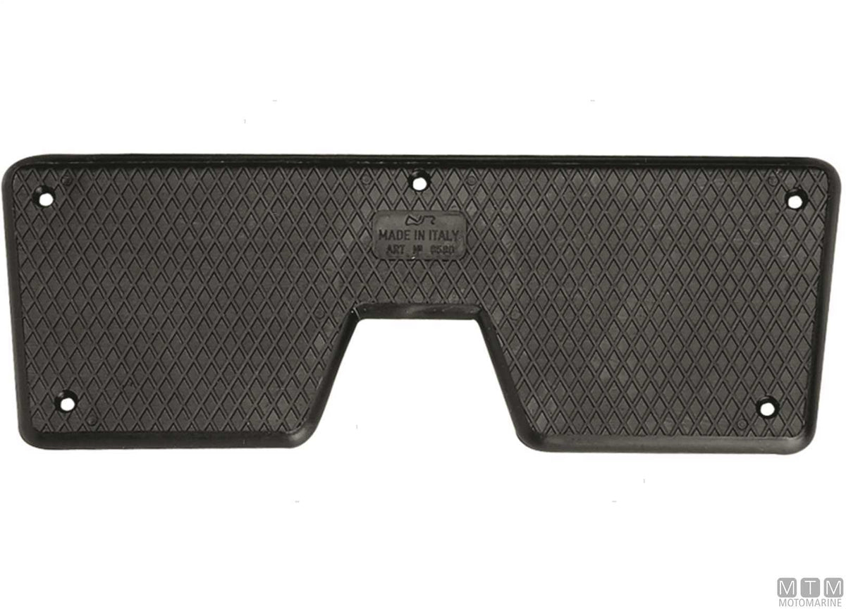 Transom saver plate 230x86 mm in black plastic - original photo Motomarine Srl