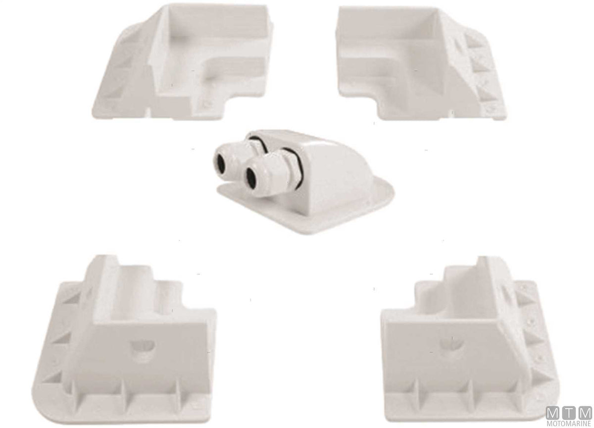 Solar Panel Mounting Kit White - original photo Motomarine Srl