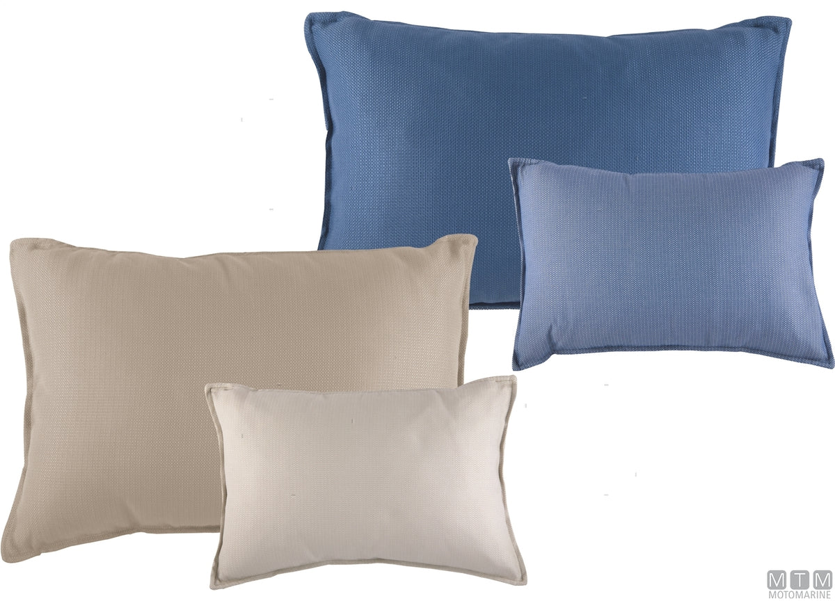 MB Aruba waterproof cushions set of 2, 40x60-30x40 beige - original photo Motomarine Srl