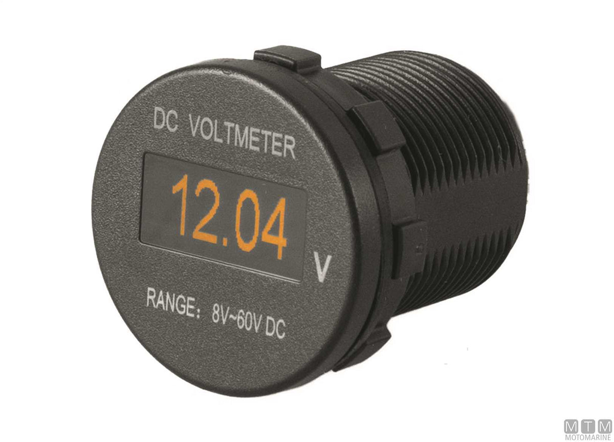 OLED Socket display, voltmeter - original photo Motomarine Srl