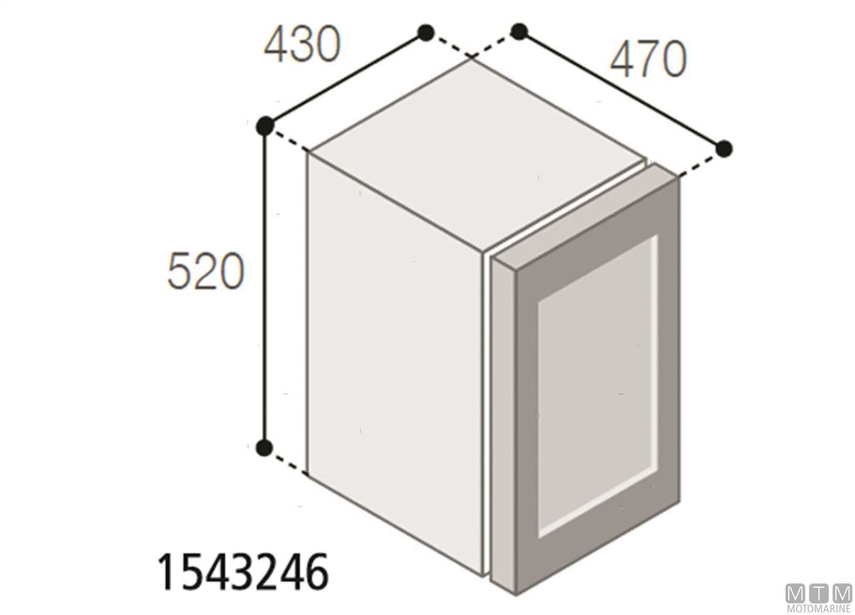 Wine cooler fridge 46 L VF DCW46 - original photo Motomarine Srl