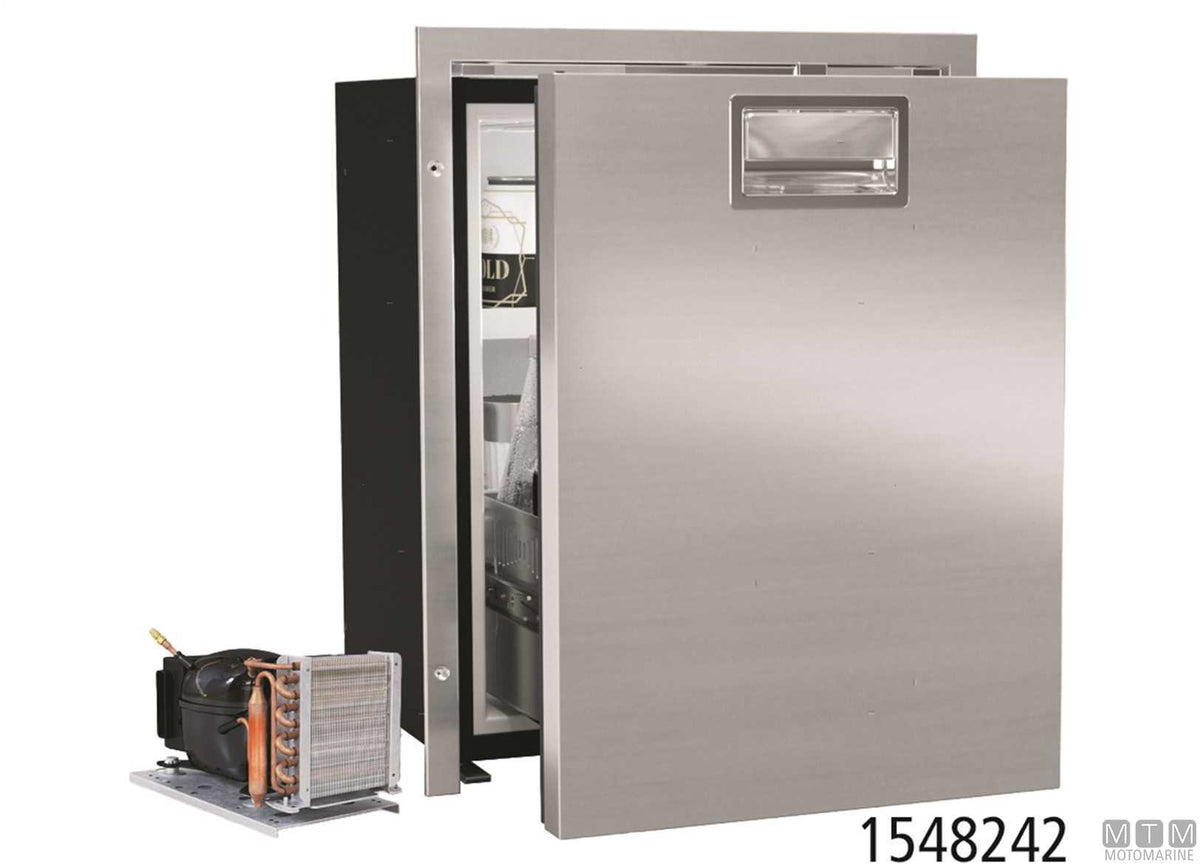 VF DW35 RFX 35 L drawer fridge, stainless steel, external compressor - original photo Motomarine Srl