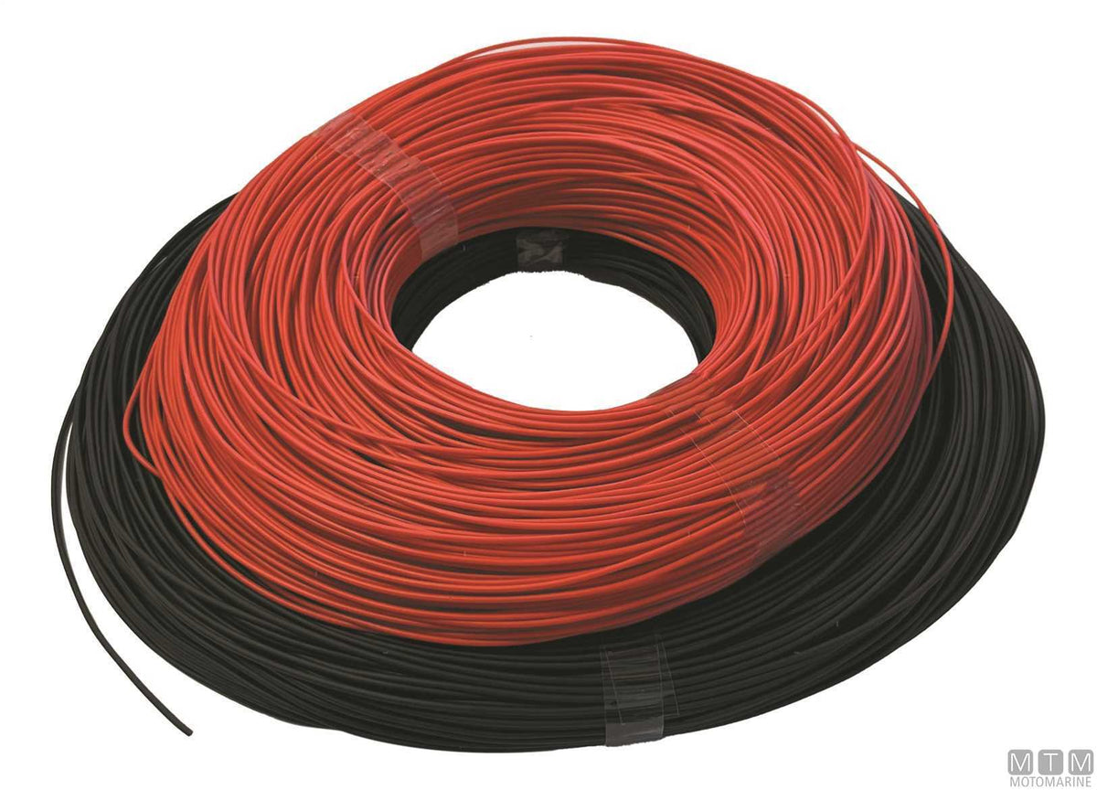 Black heat-shrink sleeve Ø1 mm 200 m - original photo Motomarine Srl