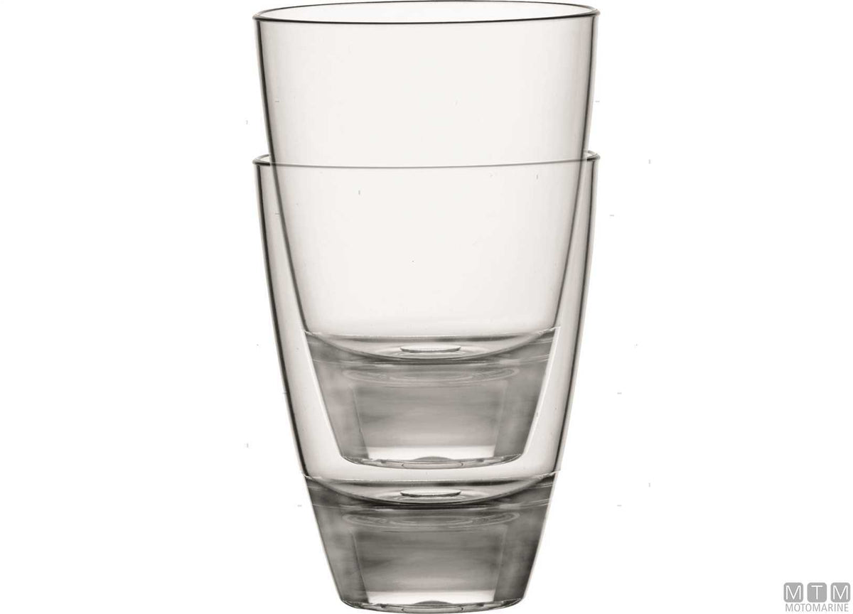 MB Ecozen blue water glasses set - original photo Motomarine Srl