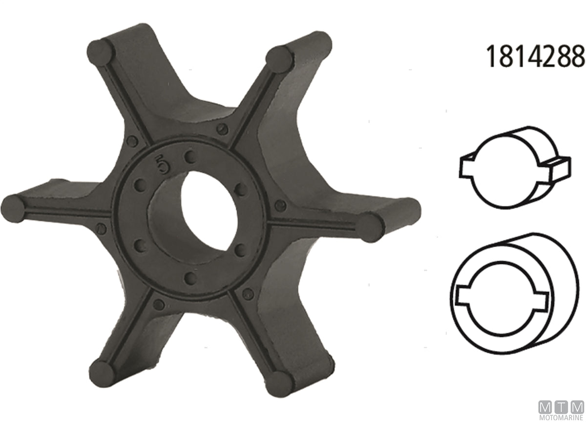 Impeller MTM - OEM Suzuki 17461-95300/1/2 - original photo Motomarine Srl