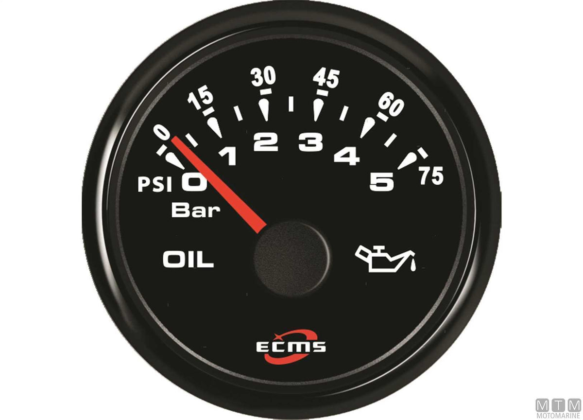 Hour meter All Black - original photo Motomarine Srl