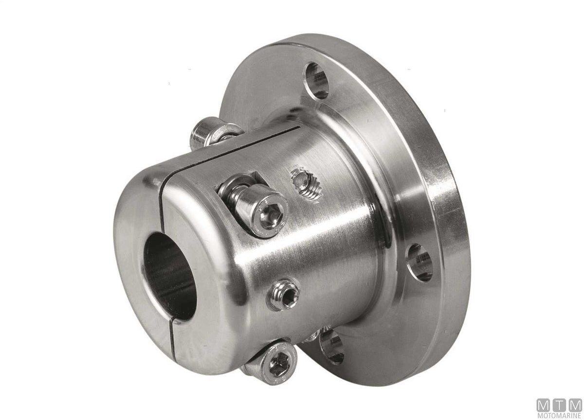 C45 coupling flange for Ø30 mm shaft, D127 mm - original photo Motomarine Srl