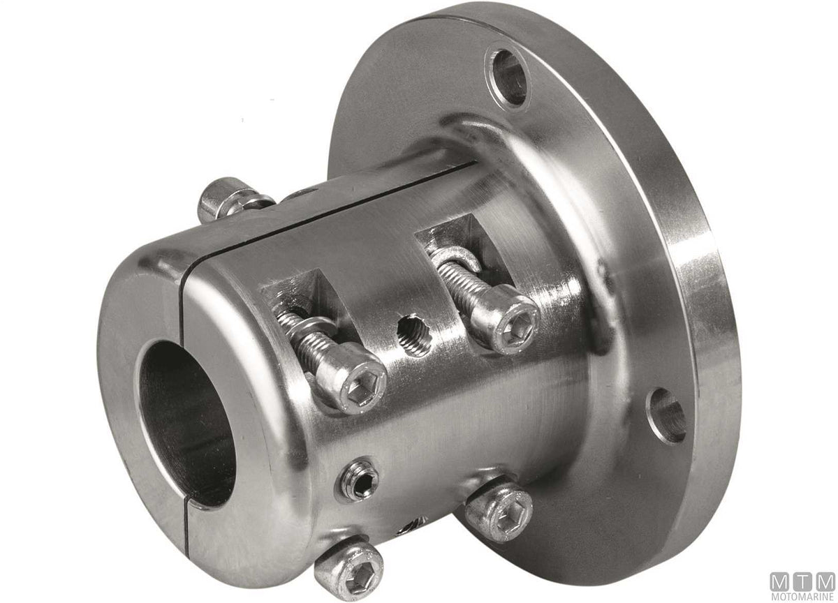 C45 coupling flange for Ø30 mm shaft, D127 mm - original photo Motomarine Srl