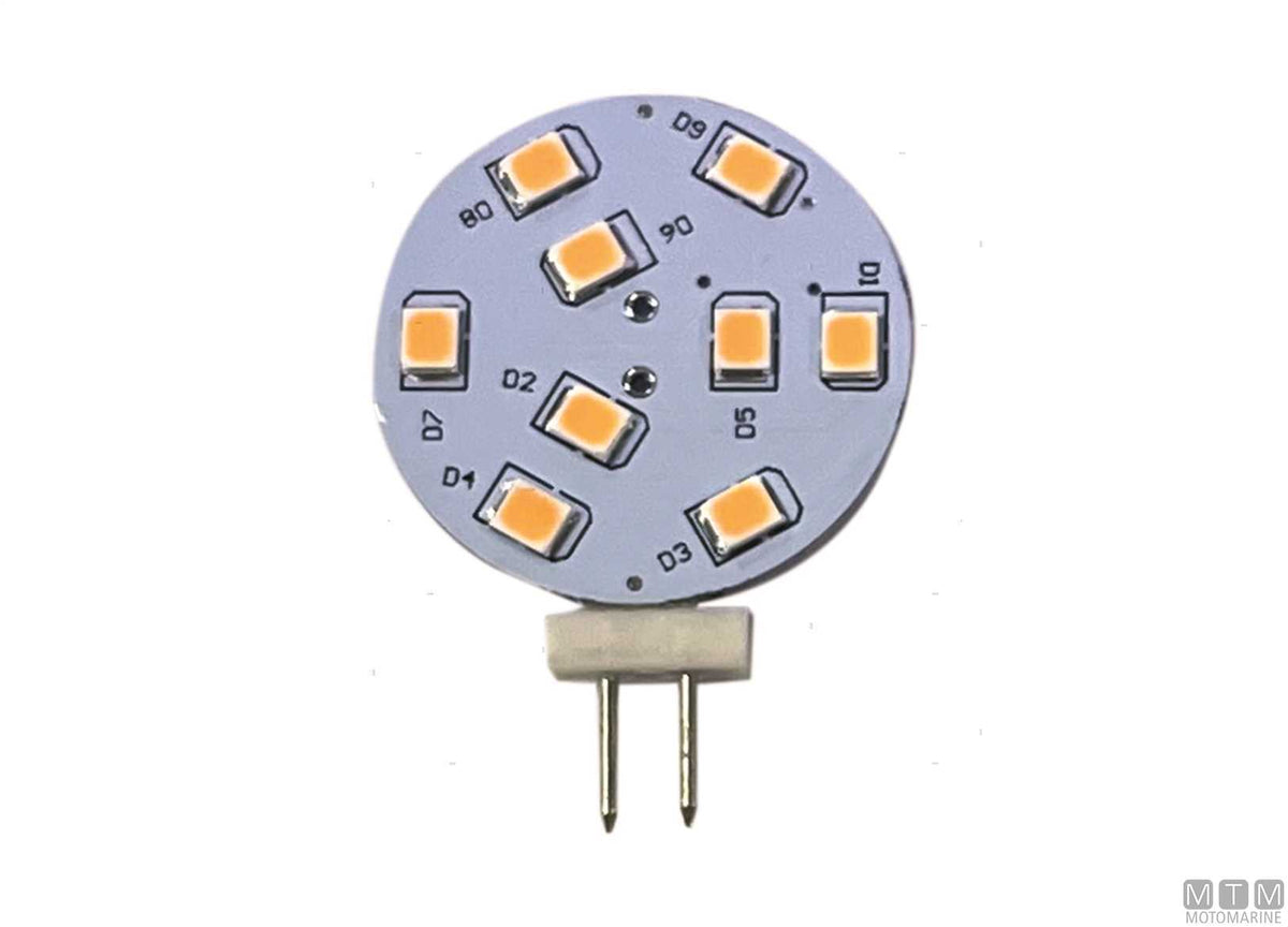 LED bulb G4 10-30V Ø28 mm side pin - original photo Motomarine Srl