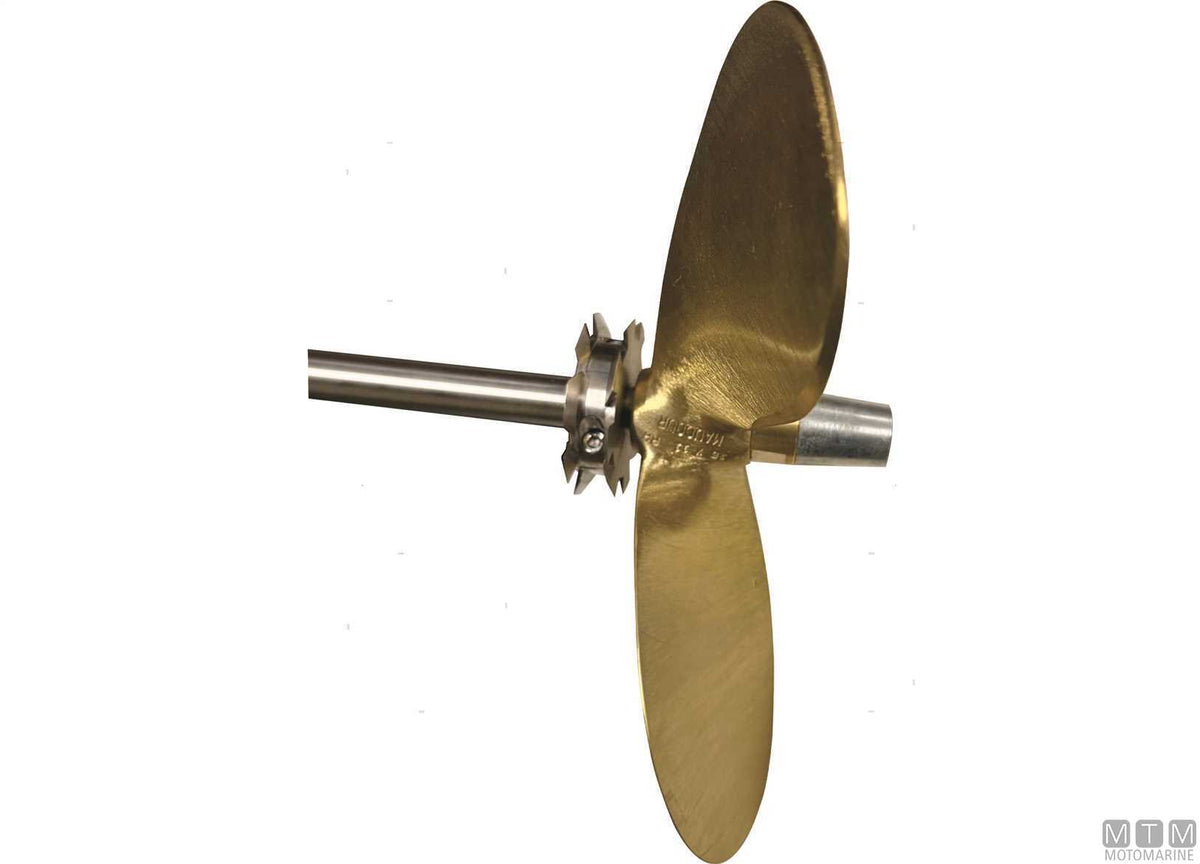 Clamp-On Rope Cutter Ø140 mm for Ø60 mm Shaft Stainless Steel - original photo Motomarine Srl